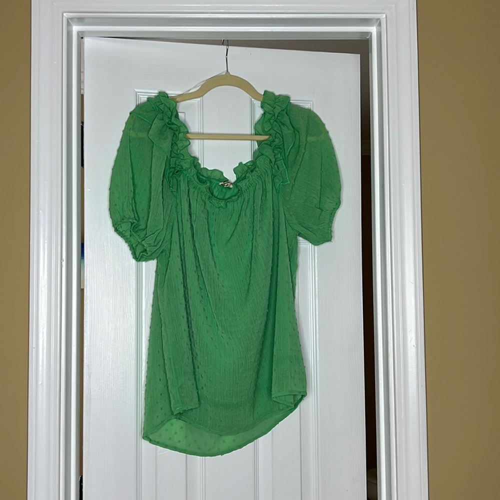NEVER WORN AND NEW WITH TAGS Jodifl green top